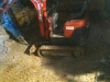Jackhammering under house