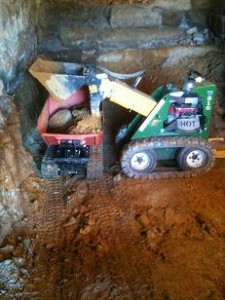 Underhouse excavation